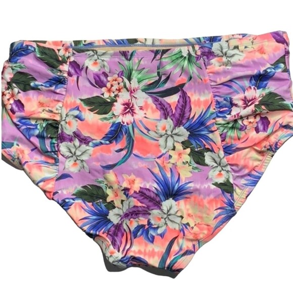 Plus Size California Sunshine High-waist Bikini Bottoms Size 3X - Picture 2 of 6